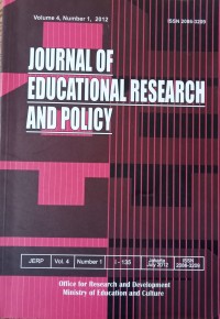 Image of JOURNAL OF EDUCATIONAL RESEARCH AND POLICY