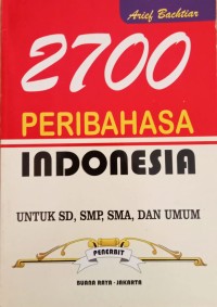 Image of 2700 PERIBAHASA INDOENSIA