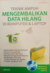 Image of TEKNIK AMPUH MENEGMBALIKAN DATA HILANG DI KOMPUTER & LAPTOP