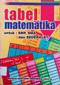 Image of TABEL MATEMATIKA