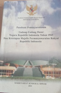 Image of PANDUAN UNDANG UNDANG DASAR NEGARA REPUBLIK INDONESIA TAHUN 1945
