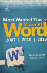 Image of MOST WANTED TIPS OF MICROSOFT WORD 2007, 2010, 2013