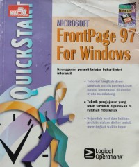 Image of QUICK START MICROSOFT FRONTPAGE 97 FOR WINDOWS