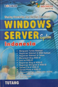 Image of SHARING KNOWLADGE DAN SHARING EXPERIENCE WINDOWS SERVER SYSTEM INDONESIA